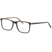Oculos de Grau Visard COX2-08 Masculino, Tamanho 54-17-142 C07, Acetato - Preto e Marrom