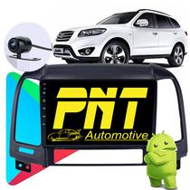 Central Multimidia PNT Hyundai Santa Fe (05-12) And 11 4GB/64GB/4G Octacorea Carplay+And Auto (Prata) Sem TV