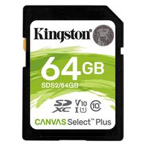 Cartao de Memoria Kingston Canvas Select Plus SDXC 64GB 100MB/s Classe 10 - SDS2/64GB