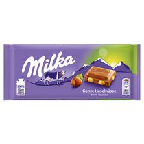 Milka Chocolate 100GR Whole Hazelnut