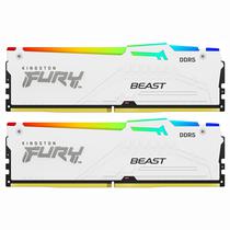 Memoria Ram Kingston Fury Beast DDR5 32GB (2X16GB) 6000MHZ RGB - Branco (KF560C40BWAK2-32)