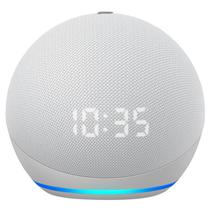 Caixa de Som Amazon Echo Dot 5 Geracao / Alexa / Relogio / Bluetooth - Branco