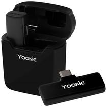 Microfone Sem Fio para Smartphone Yookie YM03 com USB-C - Preto