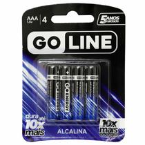 Pilhas Goline Alkaline AAA com 4 Pilhas / 1300MAH