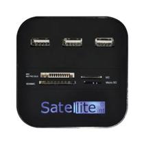 Hub USB Satellite + Leitor de Memoria A-HUB07