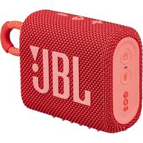 Speaker JBL Go 3 - Bluetooth - 4.2W - A Prova D'Agua - Vermelho - Caixa Dan
