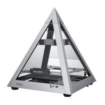 Gabinete Azza 806 Pyramid Mini Prata RGB Itx