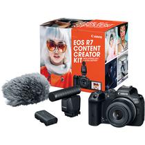 Camera Canon Eos R7 Creator Kit 18-45MM F/4.5-6.3 Is STM + Microfone + Bateria