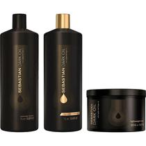 Kit Sebastian Dark Oil Shampoo 1L + Condicionador 1L + Mascara Capilar 500ML