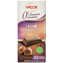 Chocolate Valor Leite e Creme de Avela Sem Acucar - 100G
