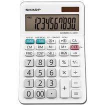 Calculadora Compacta Sharp EL-330WB / 10 Digitos - Branco