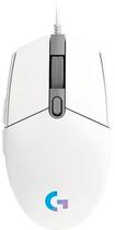 Mouse Gaming Logitech G203 com Fio 910-005794 - Branco