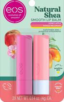Protetor Labial Eos Natural Shea Smooth Lip Balm 4G (2 Unidades)