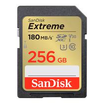 Cartao de Memoria SD Sandisk Extreme 256GB 180MBS - SDSDXVV-256G-Gncin
