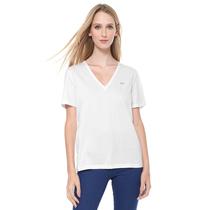 Camiseta Lacoste Feminina TF3846-001 40  Branco