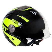 Capacete MT Helmets City Eleven SC Advance B3 - Aberto - Tamanho s - com Oculos Interno - Amarelo