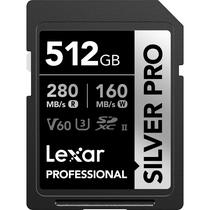 Cartão de Memória SD Lexar Professional Silver Pro SDXC Uhs-II 280-160 MB/s C10
