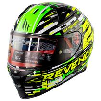 Capacete MT Helmets Revenge 2 Baye A6 Gloss - Fechado - Tamanho XXL - Fluor Green