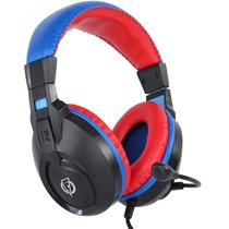 Headset Gaming Elg Flakes Power Nite Renegade FLKH003 40MM/Microfone Direcional - Vermelho/Azul