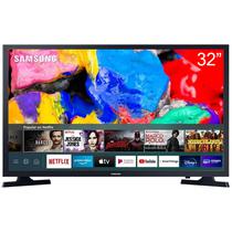 Smart TV LED de 32" Samsung UN32T4202 HD com Wi-Fi/ HDMI/ USB/ Tizen/ Bivolt (2022) - Preto