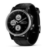 Smartwatch Garmin Fenix 5S Plus 010-01987-20 com GPS/ Glonass/ Wi-Fi/ Bluetooth - Preto/ Prata