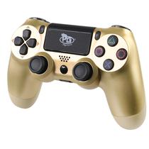 Controle para Console Play Game Dualshock - Bluetooth - para Playstation 4 - Dourado - Sem Caixa