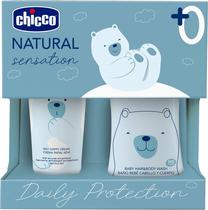 Kit Chicco Natural Sensation Daily Protection Creme Balsamico 100ML + Gel de Banho 200ML