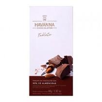 Barra Chocolate Havanna Ao Leite com Amendoas 80G