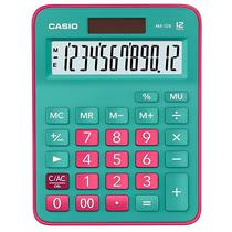 Calculadora Casio MX-12B - 12 Digitos - Verde e Rosa