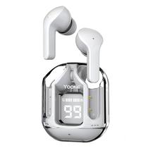 Fone de Ouvido Yookie ES35 TWS Wireless - Branco Transparente