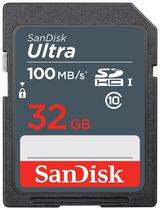 Memoria SD Sandisk 32GB Ultra C10 SDHC/Uhs-I 100MB/s