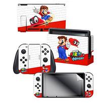 Adesivo para Nintendo Switch Mario Odyssey Odyssey Skin 022507 com 3 Adesivos