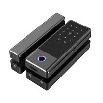 Fechadura Digital G10S BT Ttlock/USB/Cartao p/Vidro Preto