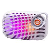Caixa de Som / Speaker Mobile Multimedia MS-2222BT com Bluetooth / FM Radio / USB / TF / LED Color Full / Recarregavel - Grey