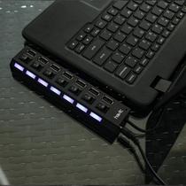 Hub USB Havit NV-H900C 7 Portas 2.0 c/Chave Indivi