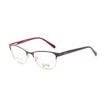 Armacao para Oculos de Grau Visard B2333Z C3 Tam. 52-18-135MM - Preto/Vermelho