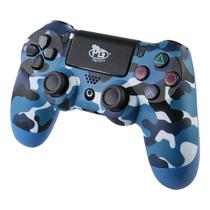 Controle para Console Play Game Dualshock - Bluetooth - para Playstation 4 - Azul Camuflado - Sem Caixa