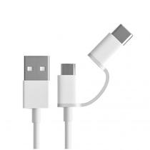 Cabo USB p/ USB-C/Microusb Xiaomi SJX02ZM 1M