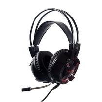 Headset Gamer Mox MO-HP50 com Fio / Microfone - Preto e Vermelho