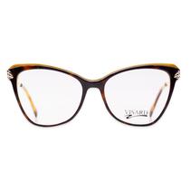 Armacao para Oculos de Grau RX Visard JBO1120 54-18-140 C3 - Marrom/Dourado