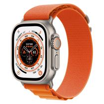 Apple Watch Ultra MQEV3LL/A Celular + GPS Caixa Titanio 49MM - Loop Alpine Laranja