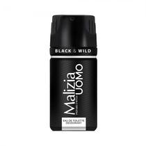 Desodorante Malizia Uomo Black Wild Edt Masculino 150ML
