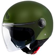 Capacete MT Helmets Street s Solid A6 - Aberto - Tamanho XL - Matt Green