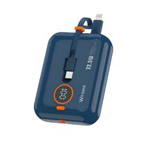 Carregador Portatil Wesdar S508 - 10000MAH - USB/Lightning/USB-C - Azul