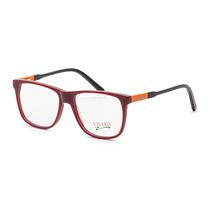 Armacao para Oculos de Grau Visard A0134 C12 Tam. 54-16-140MM - Preto e Vermelho