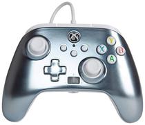 Controle Powera Enhanced Xbox e PC - Metallic Ice (com Fio)