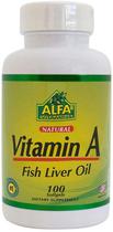 Alfa Vitamins Vitamin A Fish Liver Oil (100 Capsulas Em Gel)