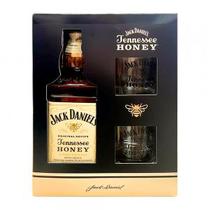 Kit Whiskey Jack Daniels Honey Garrafa de 750ML + 2 Copo