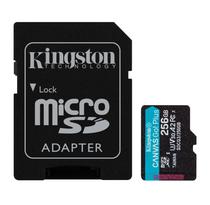 Cartao de Memoria Micro SD Kingston Canvas Go Plus 256GB 170MBS / 90MBS - (SDCG3/256GB)