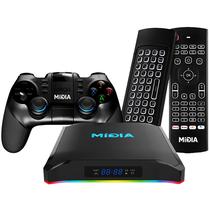 Receptor Fta Midia Max 2 Gamer 8K Ultra HD com Wi-Fi e Bluetooth Bivolt - Preto